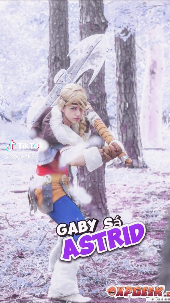 Ensaio Cosplay Cosplayer Gaby Sá Astrid - Como Treinar Seu Dragão